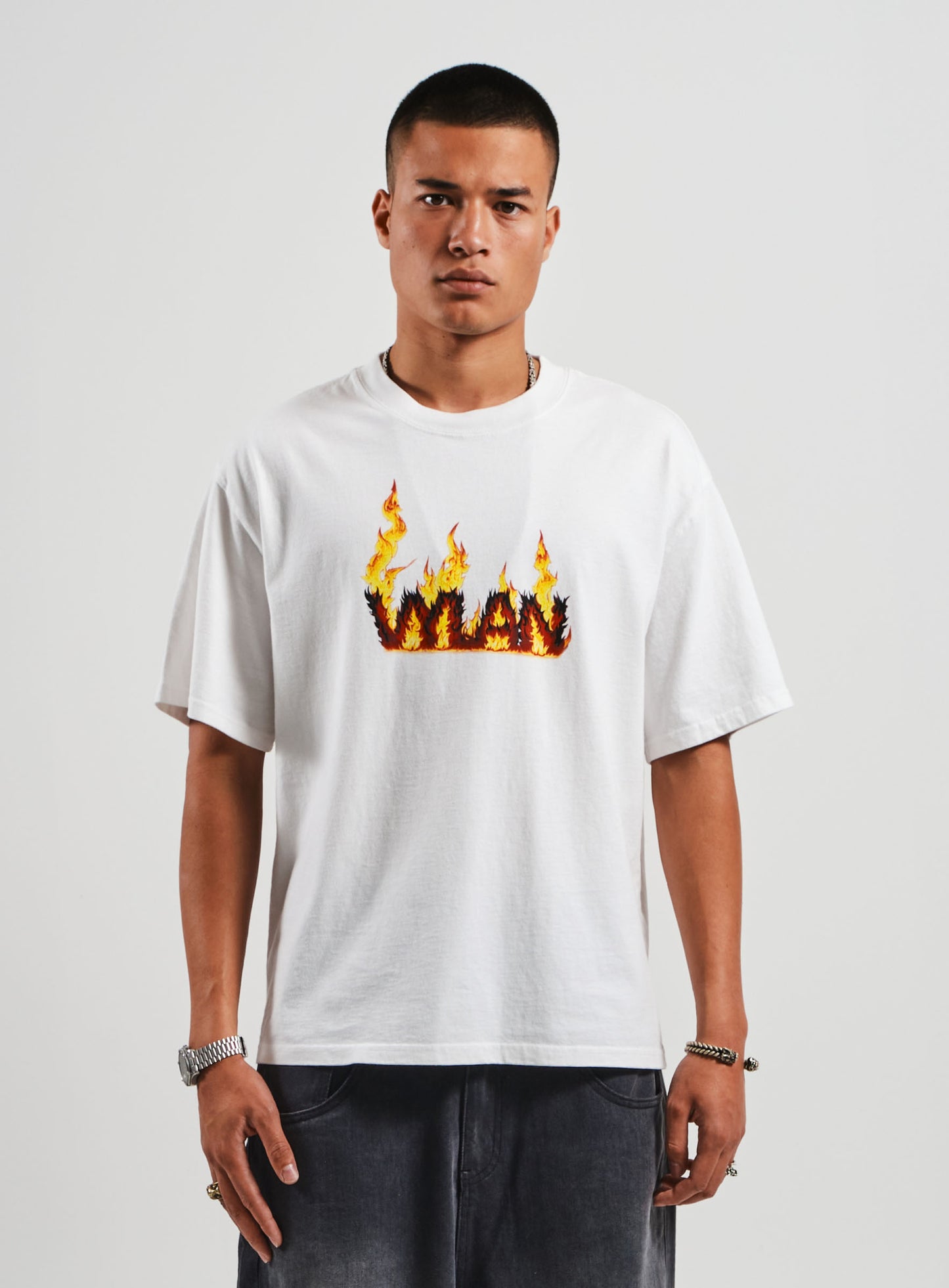 Flame Tee - White